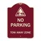 Signmission Tow Away Zone with Graphic Heavy-Gauge Aluminum Architectural Sign, 24" x 18", BU-1824-22799 A-DES-BU-1824-22799 - alternate 1